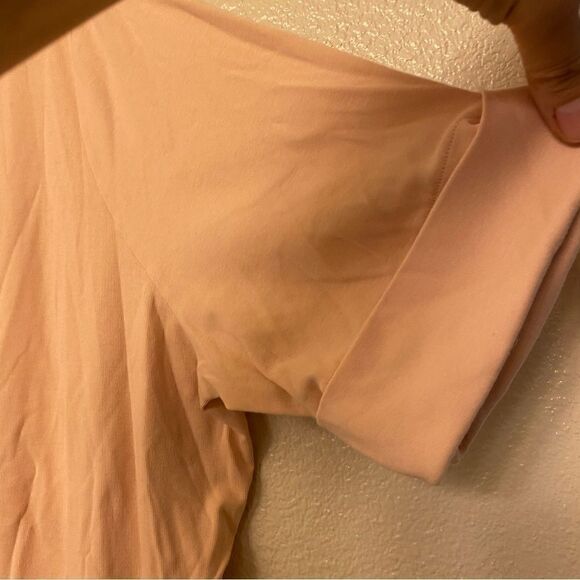 Ralph Lauren Jean blush pink cuffed sleeve scoop boat neck T-shirt Plus size 3X - Picture 3 of 8